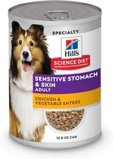 Hill's Science Diet Sensitive Stomach & Skin, 12.8 Ounce (Pack of 12), White 