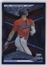 2023 Panini Elite Extra Edition Blue Aspirations 346/349 Caden Grice #128 0s55