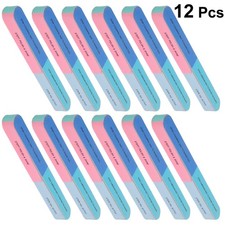 12 Pcs Lime À Ongles Brillants Bloc Tampon Pour Vernis Gel