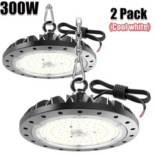 2Pack 200W UFO Led High Bay Light Gym Warehouse Commercial Light Fixtures 6500K