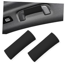 2PCS Leather Inside Car Door Handle Protector,Colorful Car Handle Cover Black