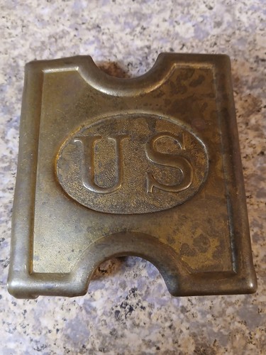 US Military 1881 Anson Mills Brass Forged Belt Buckle T.C. Orndorff Sole Manf.