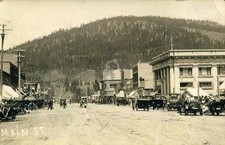 Colville WA Washingon Busy Main Street Scene c1920sRPPC Postcard COPY