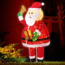 Christmas 6 FT Santa Decorations with LED Light for Xmas Outdoor Holiday Display