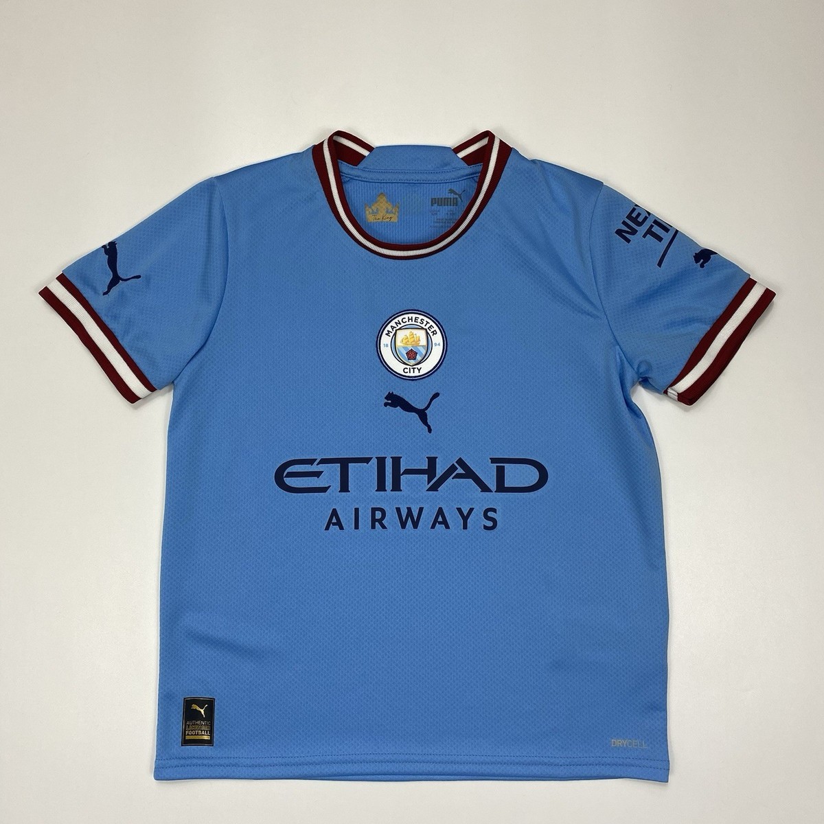 Manchester City 2022 2023 Home YOUTH Soccer Jersey Football Shirt
