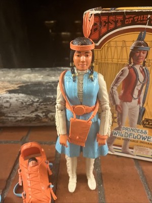 Marx Best of The West Princess Wildflower Indian Doll in Box