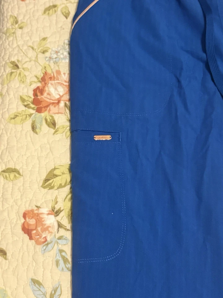 Conjunto Exfoliante Cherokee 4 Vías Elastizado Cómodo Suave Cremallera Cuello Para Mujer Azul Talla Grande Foto 4 de 4