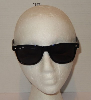 Coppertail Black Sunglasses C Logo Inside Arms Unisex UV400 Classic Rectangular
