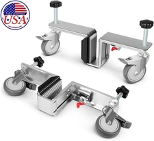 Heavy Door Installation Hardware Kit Dual-Dolly System for 1-3/4" & 2-1/4" Doors