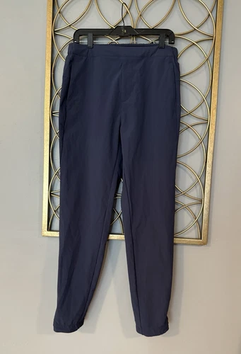 On Cloud Running Active Pants Men's  M Run On Clouds Navy Blue Pockets Zip Ankle