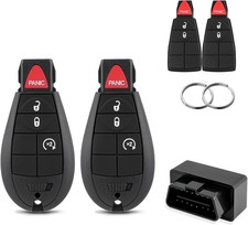 GQ4-53T DIY Key Fob Replacement with OBD Tool for Dodge Ram 1500 2013 black