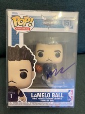 Funko Pop Lamelo Ball Autographed PSA AUTHENTIC Basketball Series Used