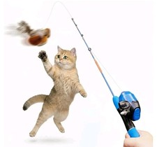 AGGER Cat Casting Fishing Pole Toy, Cat Casting Toy Set, Interactive Toy for...