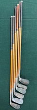 S13 Antique Lot 6 WLS Spalding Mashie Invincible Niblick Hickory Shaft Golf Club