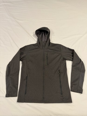 #ad #ad The North Face Mens Medium Hoodie Jacket Full Zip Charcoal Gray EUC Outdoors $39.95