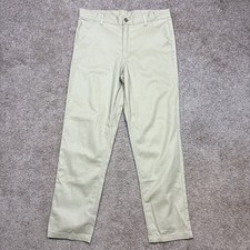 Boys Khaki Pants Size 14 Husky Beige School Uniform Casual