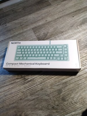 OPEN BOX NORTH Compact Mechanical Keyboard 65% Wired Rainbow Lit