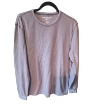 American Eagle Super Soft Standard Fit Long Sleeve Shirt Gray Size M