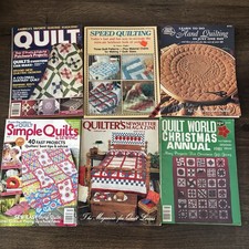 Lot of 6 Vintage Quilting Magazines Quilt World Simple Quilts Speed Quilting