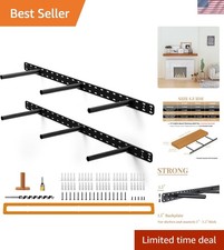 Professional Invisible Floating Shelf Hardware - Heavy-Duty 34" x 8" Bracket Kit