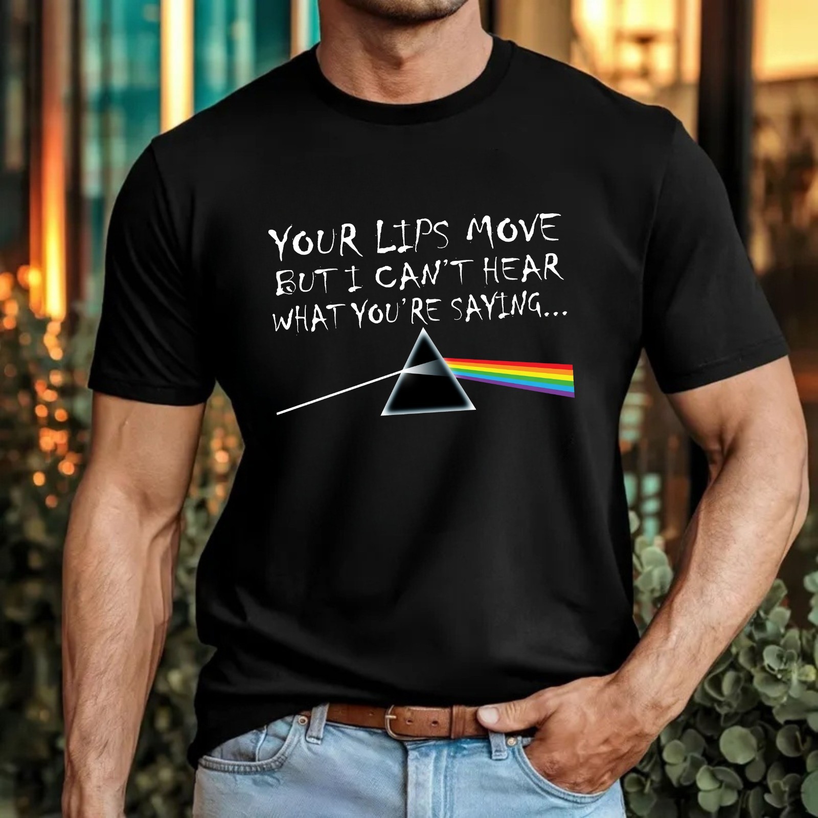 Pink Floyd Prism UK Tour 2026 T-Shirt Dark Side Moon Lyrics Rock Concert Top