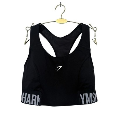 NWOT Gymshark Training Brandmark Sports Bra Black Size S