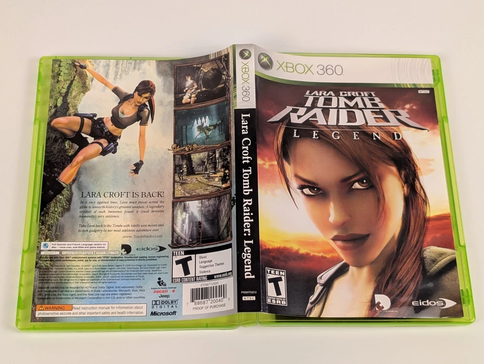 Tomb Raider: Legend (Microsoft Xbox 360, 2006) ➡️CIB  - Tested - Near Mint 📀! - Image 4 of 4