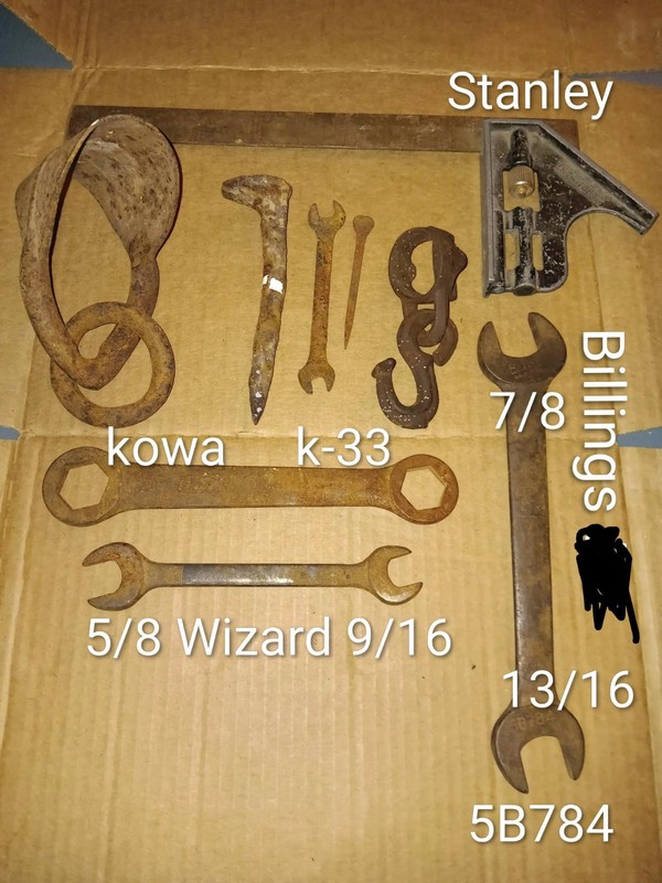 Vintage Used KOWA, WIZARD, BILLINGS Wrenches  And Other Rustical's
