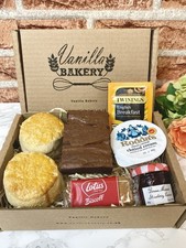 Luxury Afternoon Tea Hamper - Scones Jam Clotted Cream Brownies &Tea Gift Box