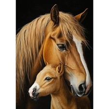 Horses Diamond Painting Kits for Adults, 5D Horses Diamond Art Kits for