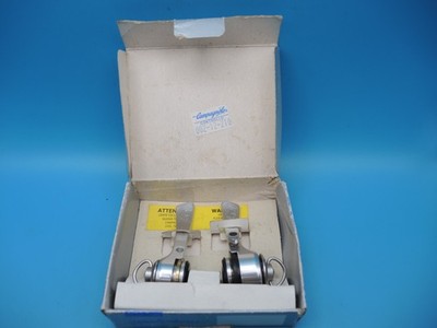 CAMPAGNOLO RECORD 8 SPEED INDEXED SYNCHRO DOWNTUBE SHIFTERS - 1992 NEW OLD STOCK