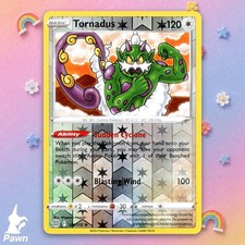 Tornadus 126/172 stelle brillanti rara carta Pokemon TCG incolore