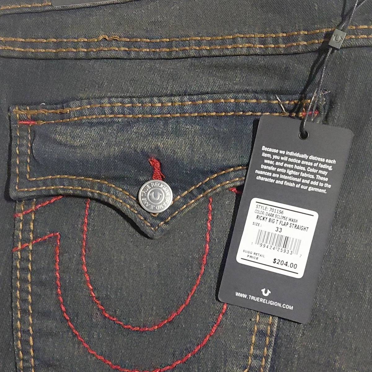 True Religion Regular 33 Size Jeans for Men for sale | eBay