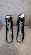 Ladies Hobbs Imogen Boots Patent Leather Black Size EUR 38 UK 5