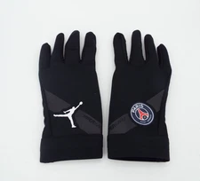 Nike Air Jordan Paris Saint Germain Black Hyperwarm Soccer Gloves Size Medium