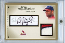 2004 Skybox Gold Autographics Albert Pujols Auto & GU Patch Relic 19/25