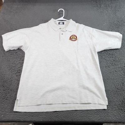 Vintage Vantage Polo Shirt Mens Large Gray Michelob 100th Anniversary 1896-1996