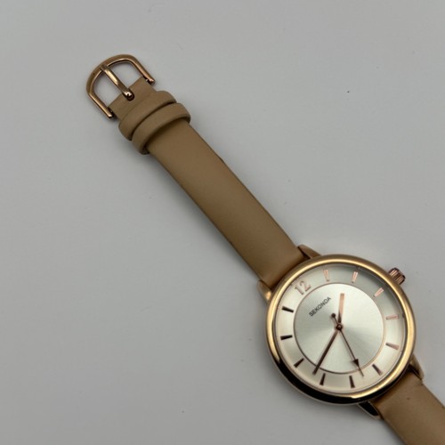 Sekonda Femmes Montre Quartz Argent Cadran or Rose Ton Étui Japon Travail 34mm - Photo 6 sur 18