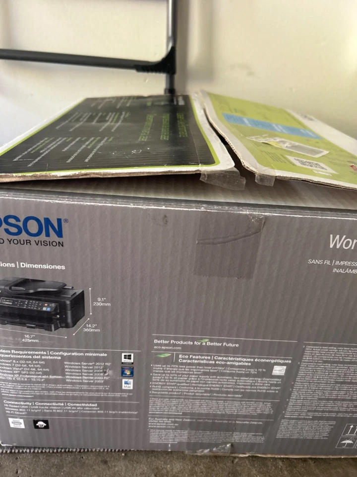 Epson WF-2650 All-in-One Wireless Color Inkjet Printer Copy Scan Fax New in box - Image 2 of 3