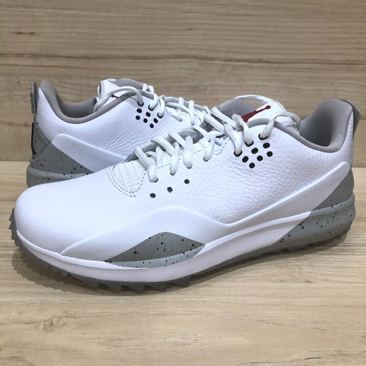 NEW Nike Air Jordan ADG 3 Cement Grey White Black CW7242 100 Men s 8 Golf Shoes