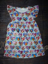 NEW Boutique Valentine's Day Disney Hearts Girls Sleeveless Pearl Dress