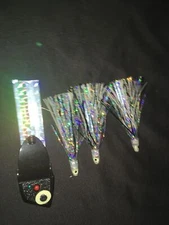 High Percentage Salmon Trolling Bait/Meat Rigs- Hyper Vis Carbon 14 Meat Rig