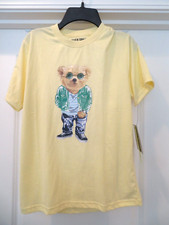 NWT NEW Unisex Youth sz. 14 - 16 shirt yellow T shirt Bear Seven Souls $68