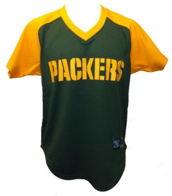 New Green Bay Packers Mens Sizes S-L-XL-2XL Mitchell & Ness V-Neck