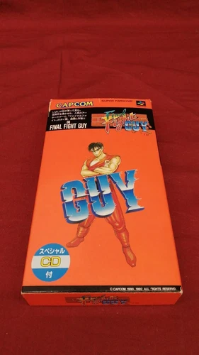 CAPCOM Final Fight Guy Super Famicom software with box From JAPAN Used