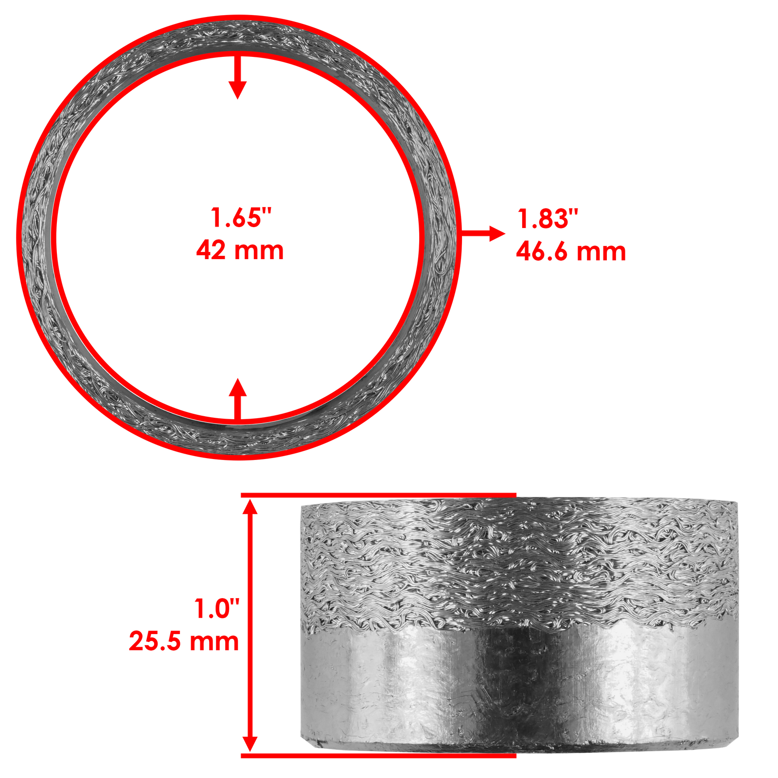 Caltric Exhaust Muffler Pipe Gasket for Yamaha 2LSE47140000 2LSE4714