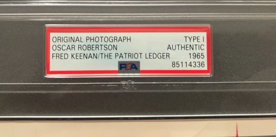 PSA/DNA 1965 Type 1 Original Photo Oscar Robertson President NBA Players Assoc.! - Image 2 of 3