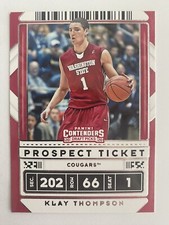 2020 Panini Contenders Draft Picks Prospect Ticket Klay Thompson #6