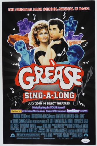 Olivia Newton-John John Travolta Grease JSA Signed Autograph 12 x 18 poster - Picture 1 of 5