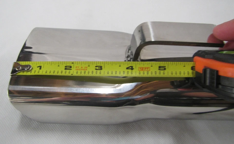 2,5" MOPAR A BODY DODGE, DEMON, DART, DUSTER, & PLYMOUTH PONTAS DE ESCAPE DE AÇO INOXIDÁVEL - Imagem 2 de 4